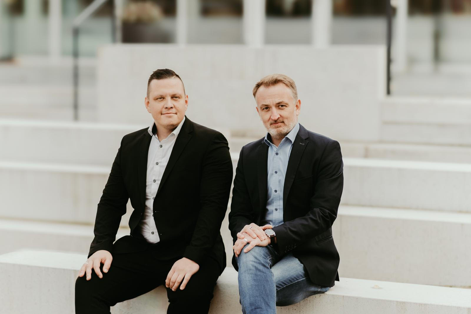 Yannick Eichmann und Guido Grunden, Geschäftsführer von Eichmann & Grunden